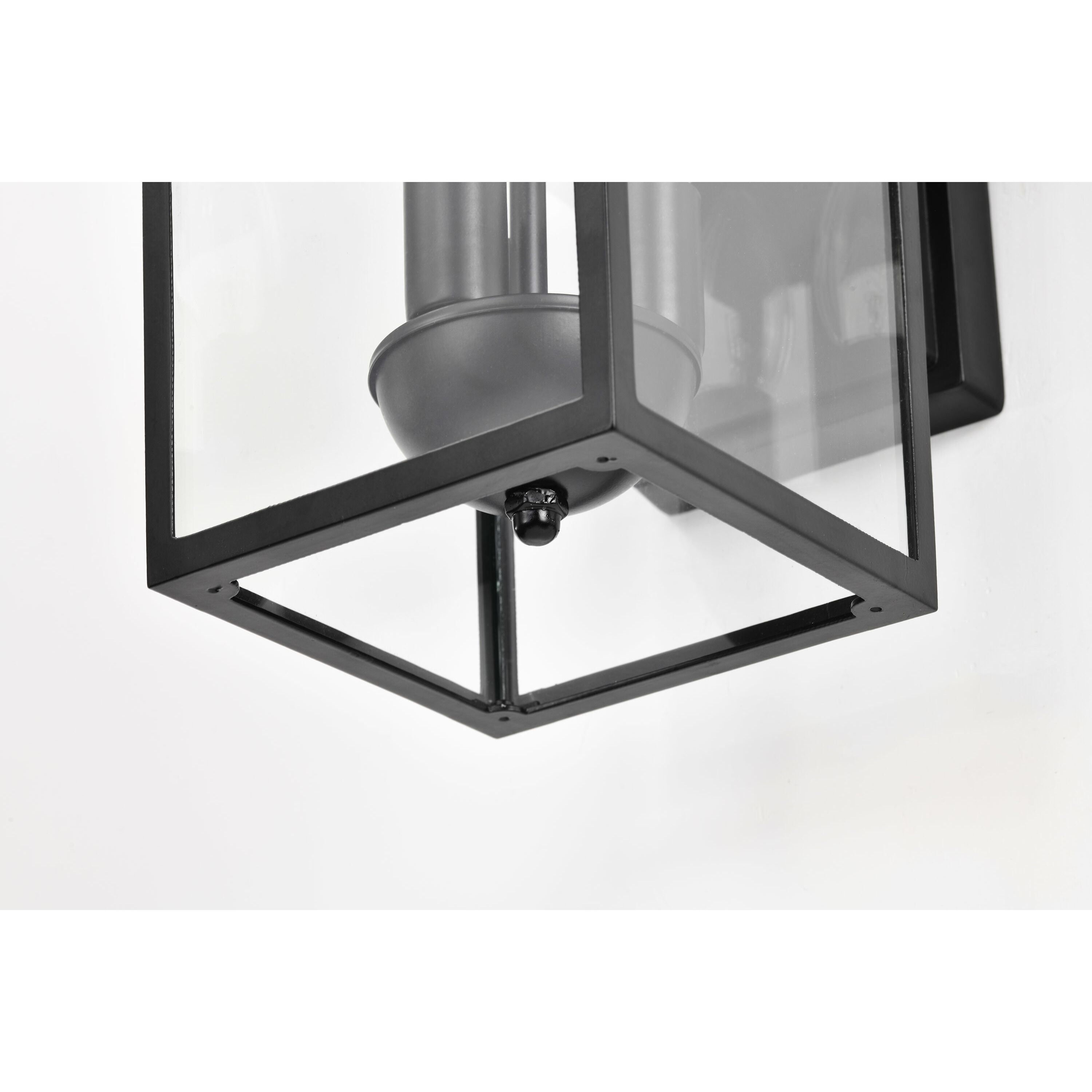 Jamesport 11 inch Matte Black Outdoor Wall Lantern, Small