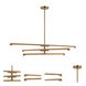 Novelle LED 36 inch Aged Gold Brass Pendant Ceiling Light