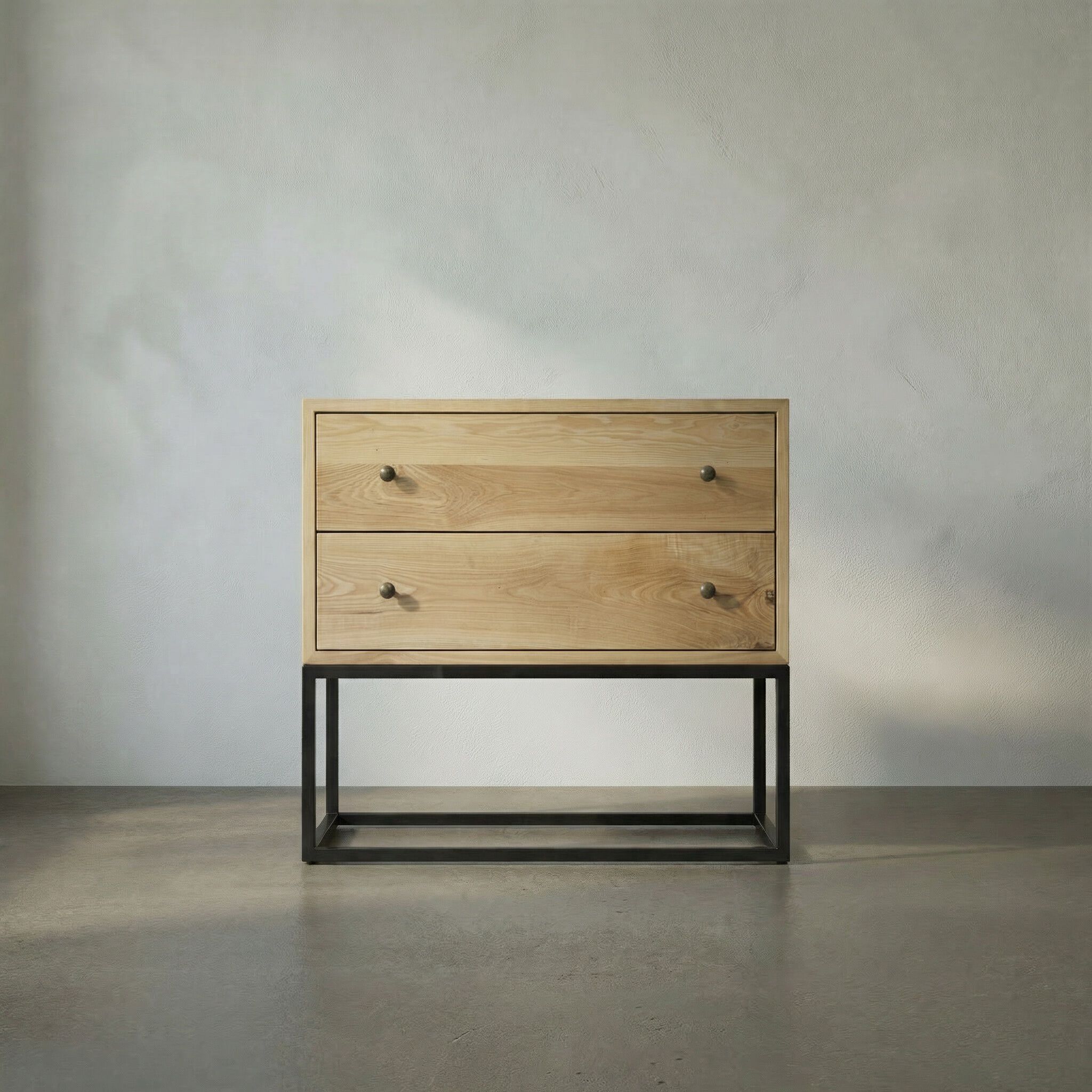 Downtown 31 X 26 inch Matte Black Side Table