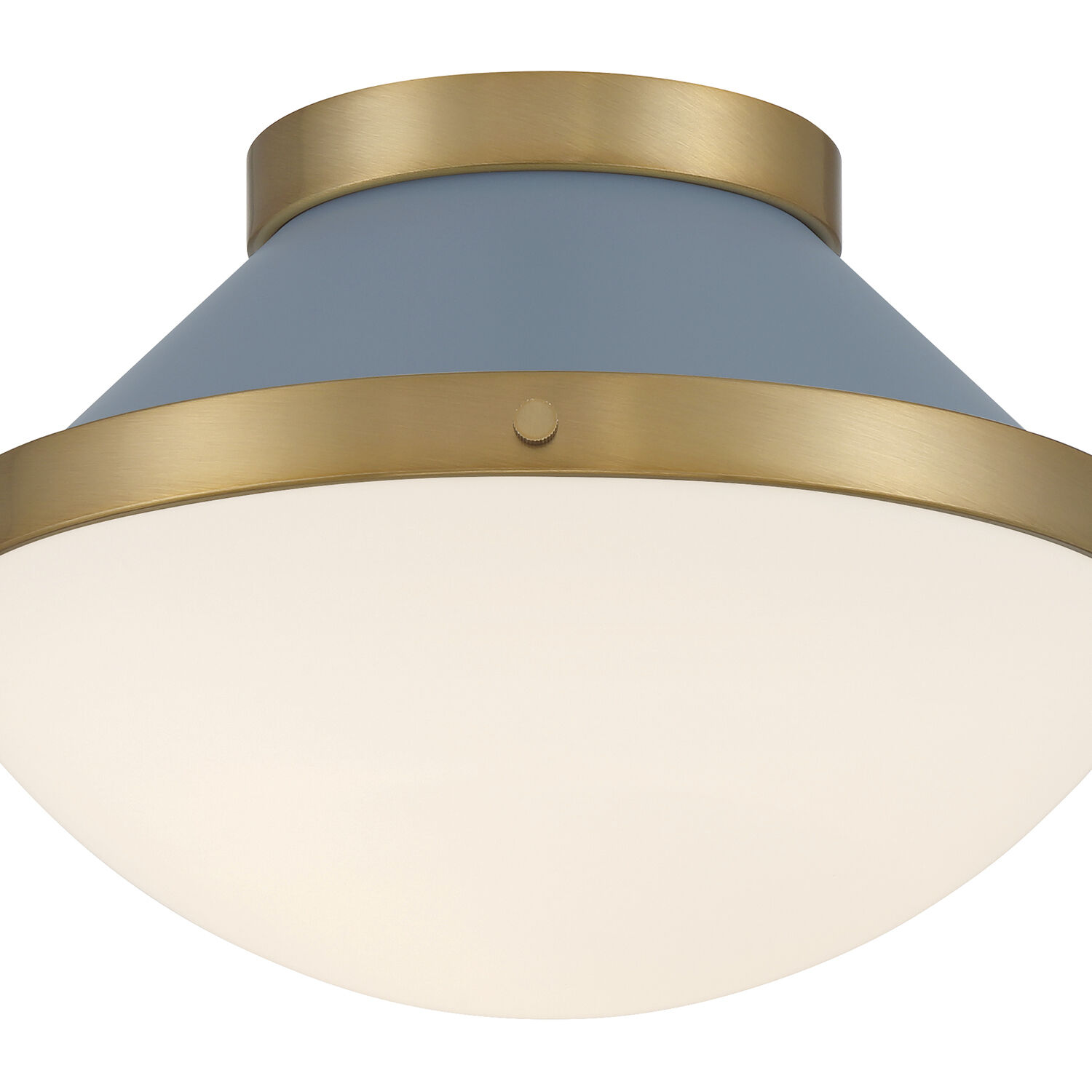 Xander 1 Light 12.25 inch Vibrant Gold and Blue Flush Mount Ceiling Light