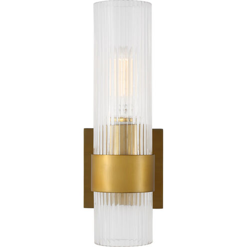 C&M by Chapman & Myers Geneva 1 Light 4.5 inch Burnished Brass Sconce Wall Light