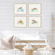 Animals Collection Blue Framed Art