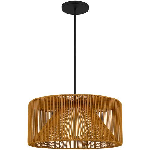 Key West LED 22 inch Sand Black Outdoor Pendant