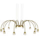 Yep Vario 12 Light 37.5 inch Titanium Gold Chandelier Ceiling Light