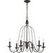 Monroe 6 Light 30 inch Oil Rubbed Bronze Chandelier Ceiling Light