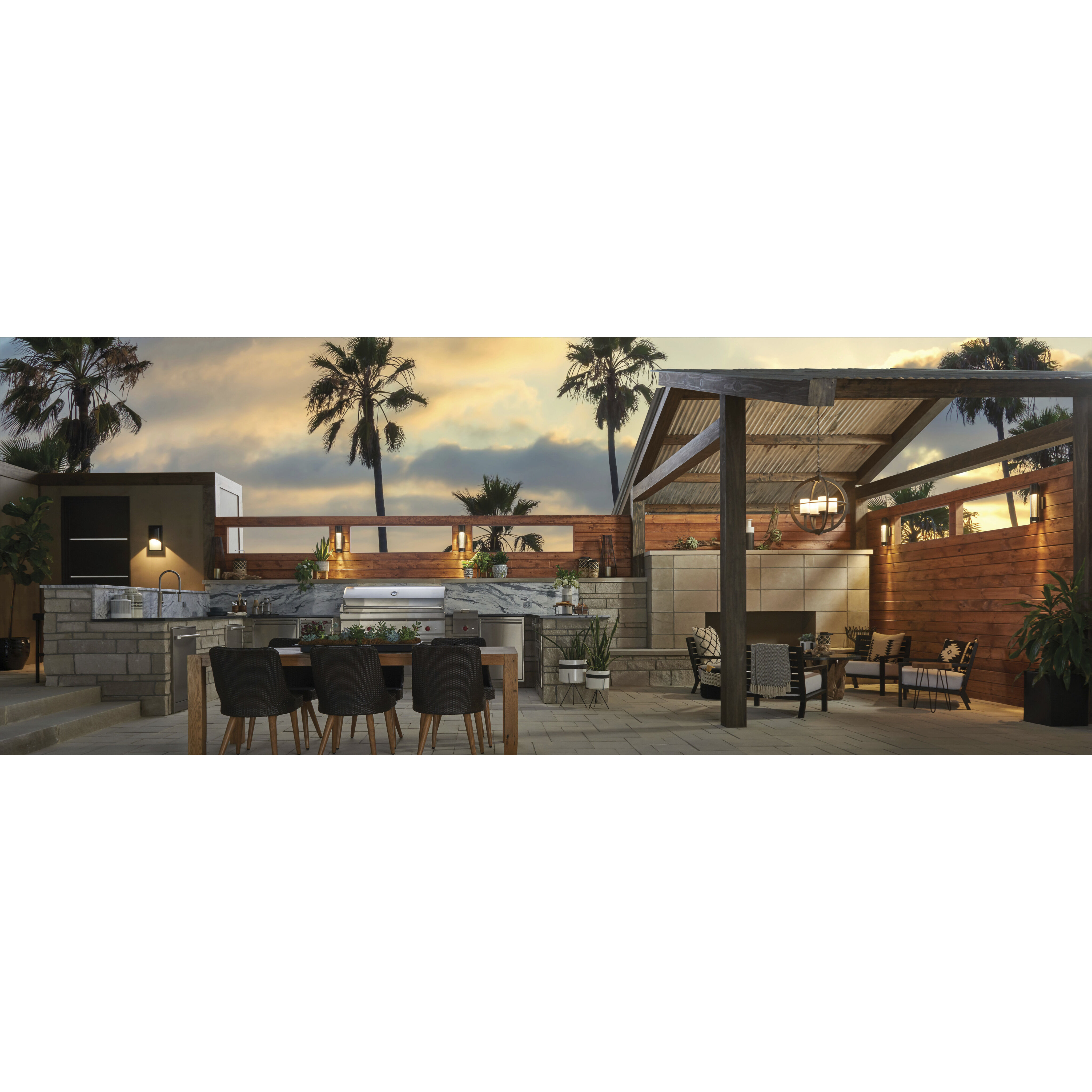 Cascade Outdoor Wall Mount Lantern in Satin Black, Small