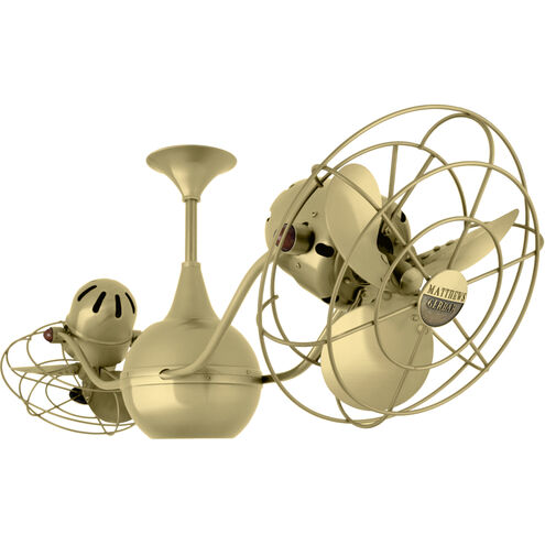 Matthews-Gerbar Vent-Bettina 42 inch Brushed Brass Ceiling Fan, Matthews-Gerbar