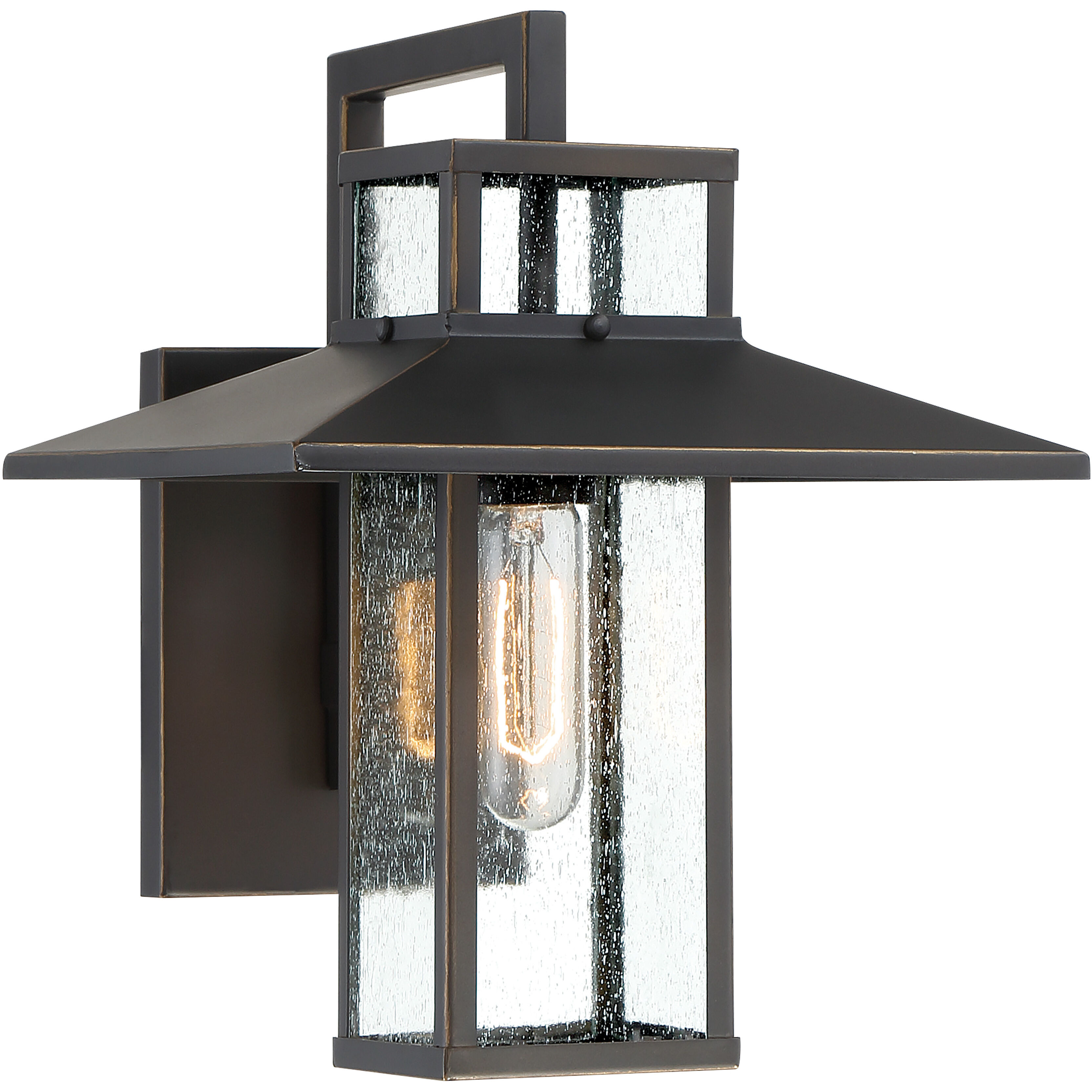 Danforth Park 1 Light 13 inch Oil Rubbed Bronze/Gold Outdoor Wall Mount, Great Outdoors