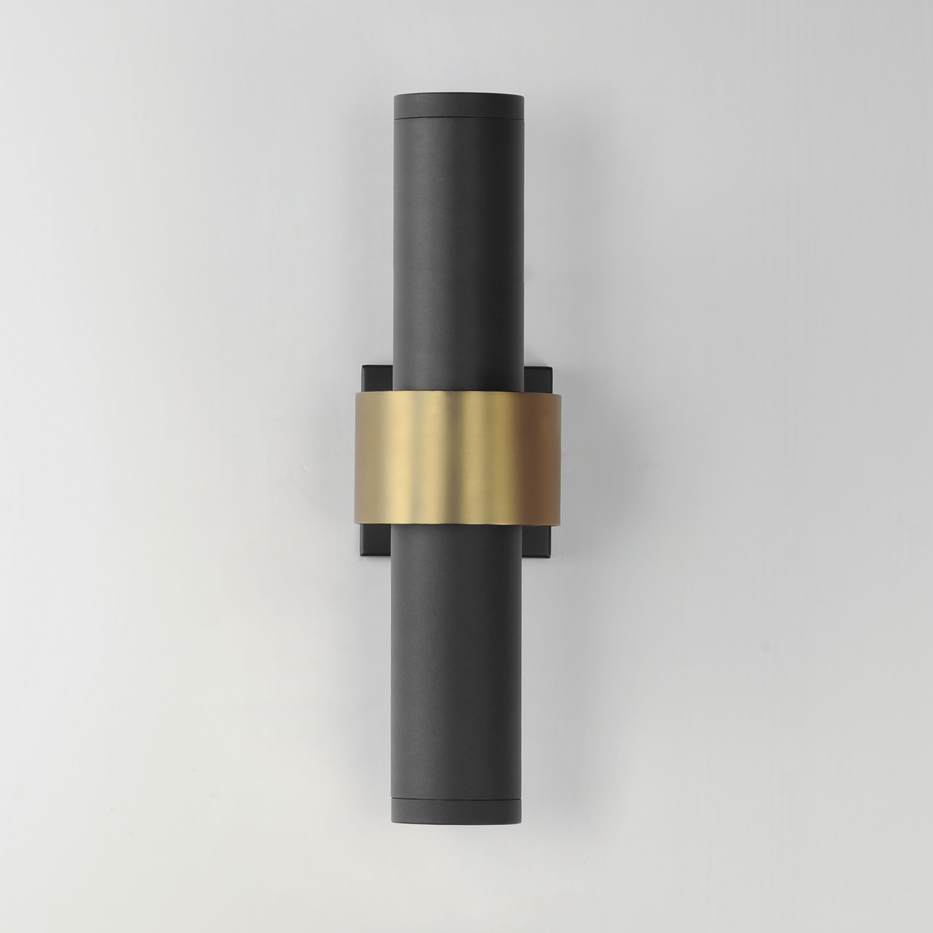 Reveal Outdoor LED 18 inch Black with Gold Outdoor Wall Mount