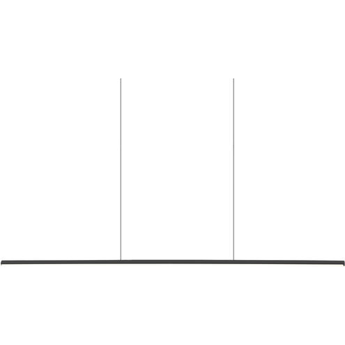 Chute Linear Pendant Ceiling Light in Black