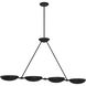 Undertas 4 Light 48 inch Iron Ore Island Light Ceiling Light