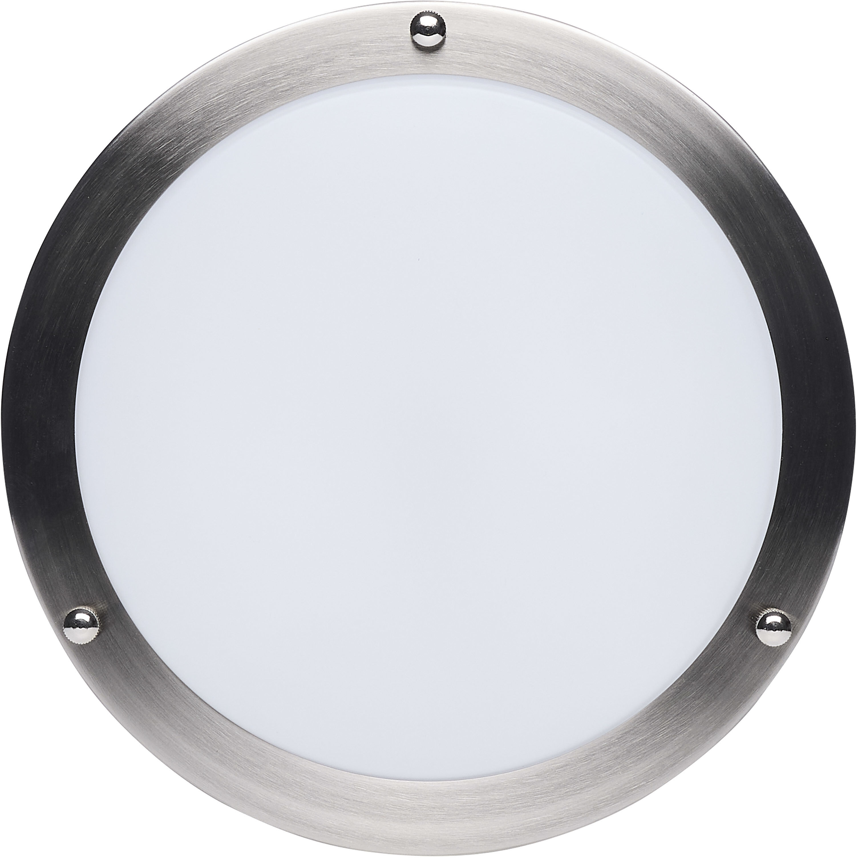Glamour LED 9.84 inch Brushed Nickel Flush Mount Ceiling Light