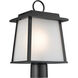 Noward 1 Light 15 inch Black Outdoor Post Lantern
