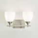 Drew & Jonathan Toffino 2 Light 16 inch Brushed Steel Wall Bath Fixture Wall Light