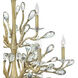 Eve LED 33.5 inch Champagne Gold Chandelier Ceiling Light