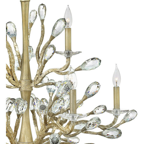Eve LED 33.5 inch Champagne Gold Chandelier Ceiling Light