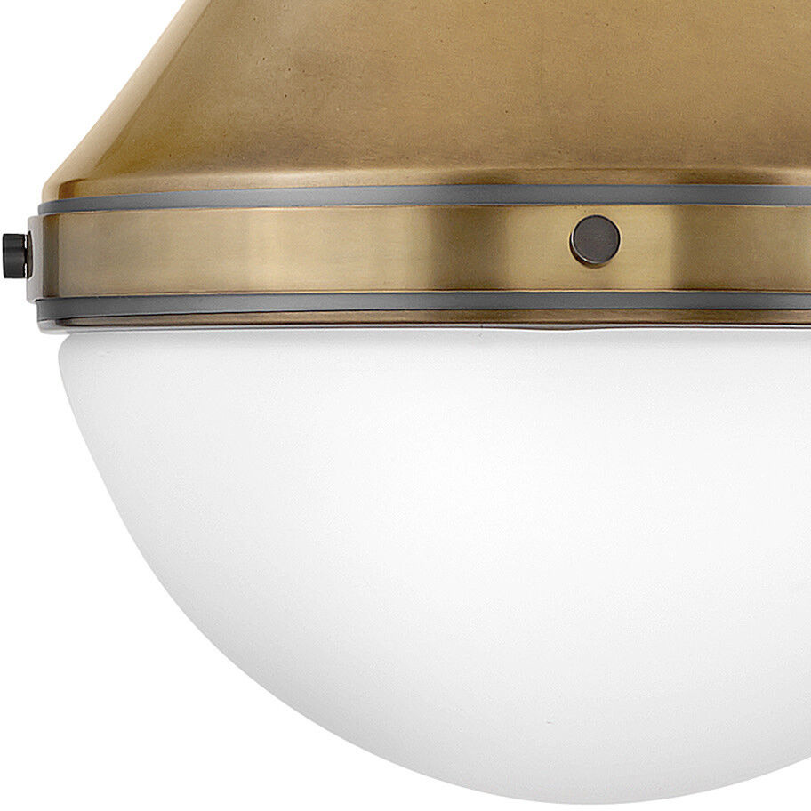 Oliver 1 Light 14.25 inch Heritage Brass with Black Oxide Indoor Pendant Ceiling Light
