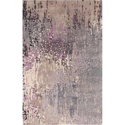 Floral Park 36 X 24 inch Dark Purple Rug, Rectangle