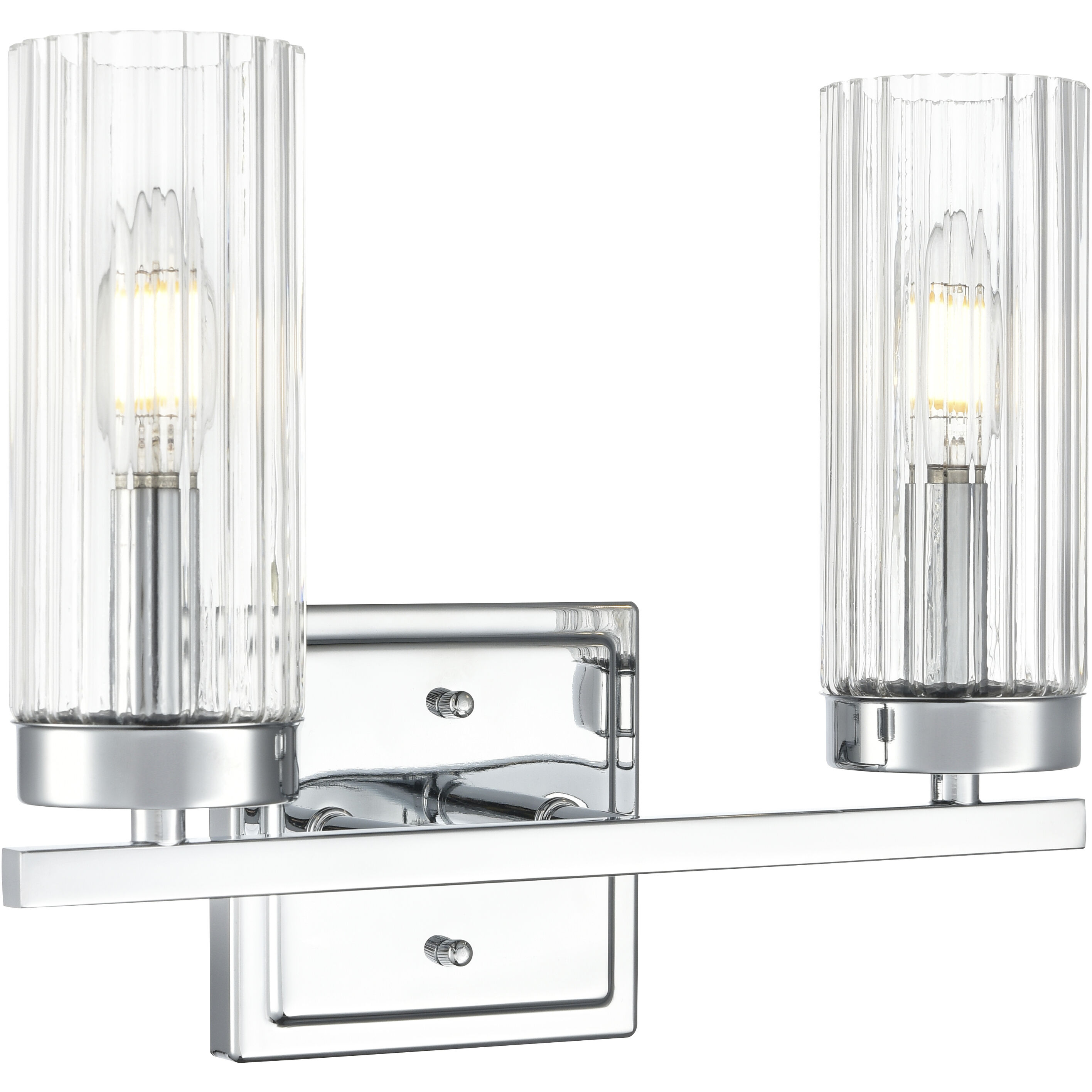 Iversen 2 Light 12.5 inch Polished Chrome Bathroom Vanity Light Wall Light