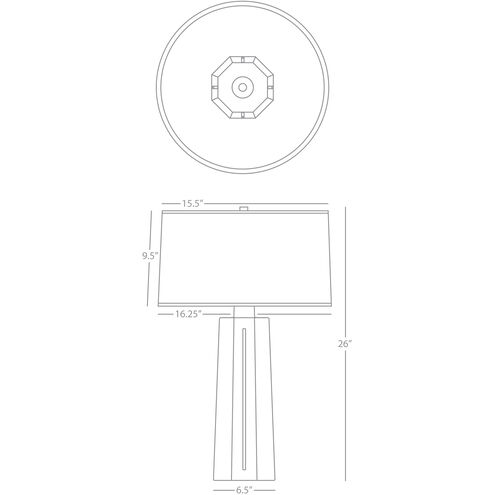Mason 25.88 inch 150.00 watt Matte Celadon Table Lamp Portable Light