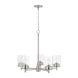Mason 5 Light 26 inch Brushed Nickel Chandelier Ceiling Light
