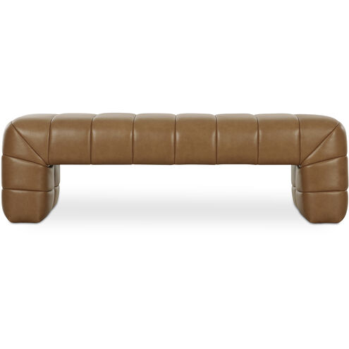 Verity Brown Bench in Tan