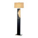 Half Moon 63 inch 100.00 watt Espresso and Brushed Nickel Floor Lamp Portable Light