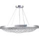 Canada LED 21.6 inch Chrome Chandelier Ceiling Light