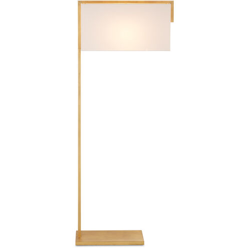 Gambit 63.5 inch 60.00 watt Contemporary Gold Leaf Floor Lamp Portable Light