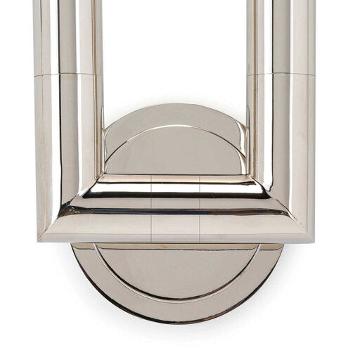 Wolfe 2 Light 6 inch Polished Nickel Wall Sconce Wall Light