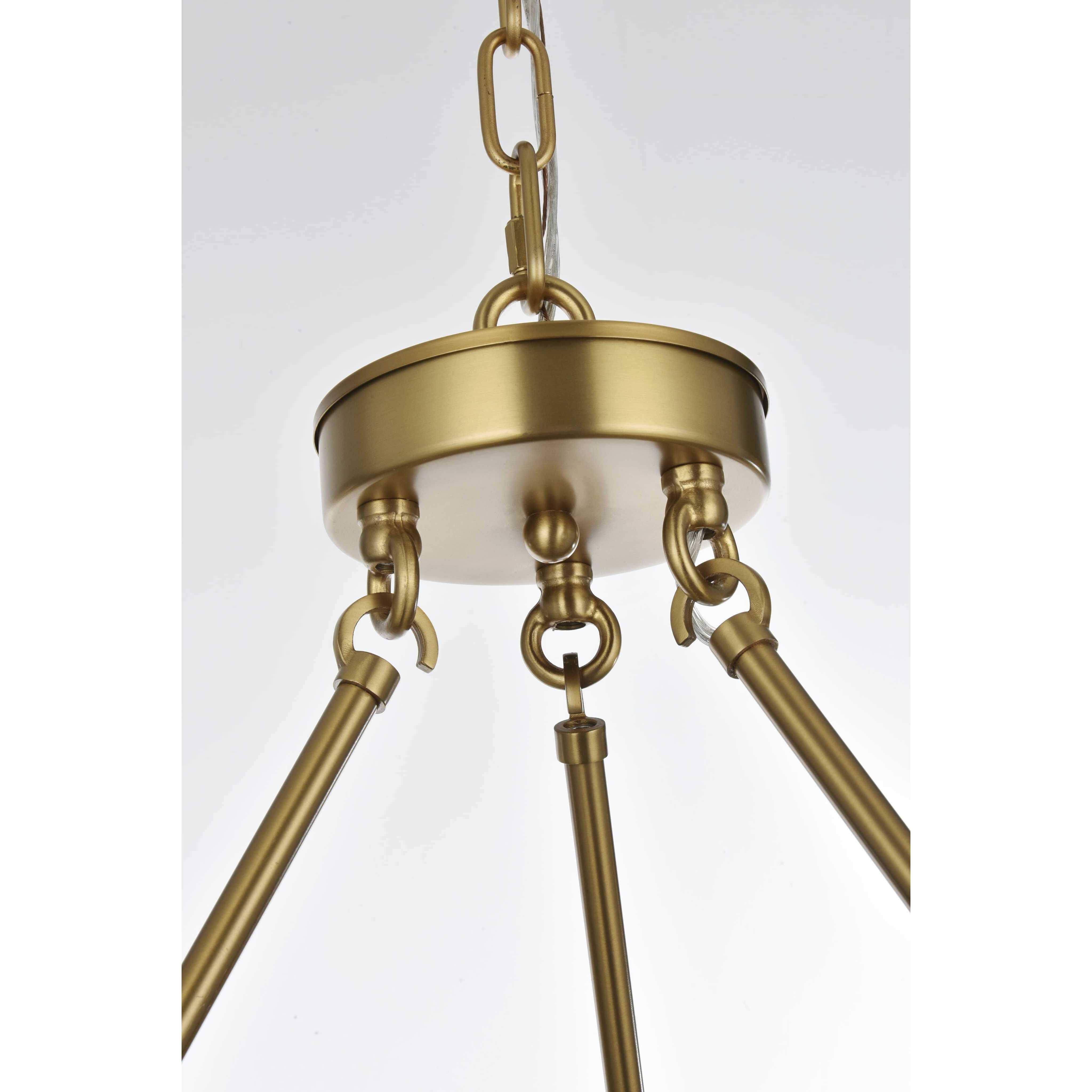 Cadence 9 Light 32 inch Satin Gold Chandelier Ceiling Light
