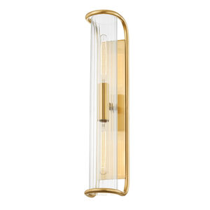 Fillmore 2 Light 5.5 inch Aged Brass Wall Sconce Wall Light
