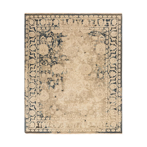 Artifact 36 X 24 inch Cream/Camel/Taupe/Navy/Aqua Rugs, Wool and Cotton