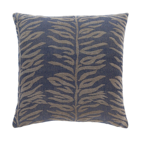 Madagascar 22 X 22 inch Navy/Taupe Pillow Kit, Square