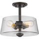 Annora 3 Light 13.75 inch Olde Bronze Semi Flush Mount Ceiling Light
