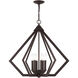 Prism 6 Light 26 inch Bronze Chandelier Ceiling Light