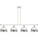 Ballston Urban 4 Light 48 inch White and Polished Chrome Island Light Ceiling Light