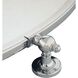 Pivot Mirrors 36 X 27 inch Chrome Mirror, Oval Beveled