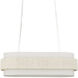 Monreale 5 Light 39.5 inch Sugar White Oval Chandelier Ceiling Light