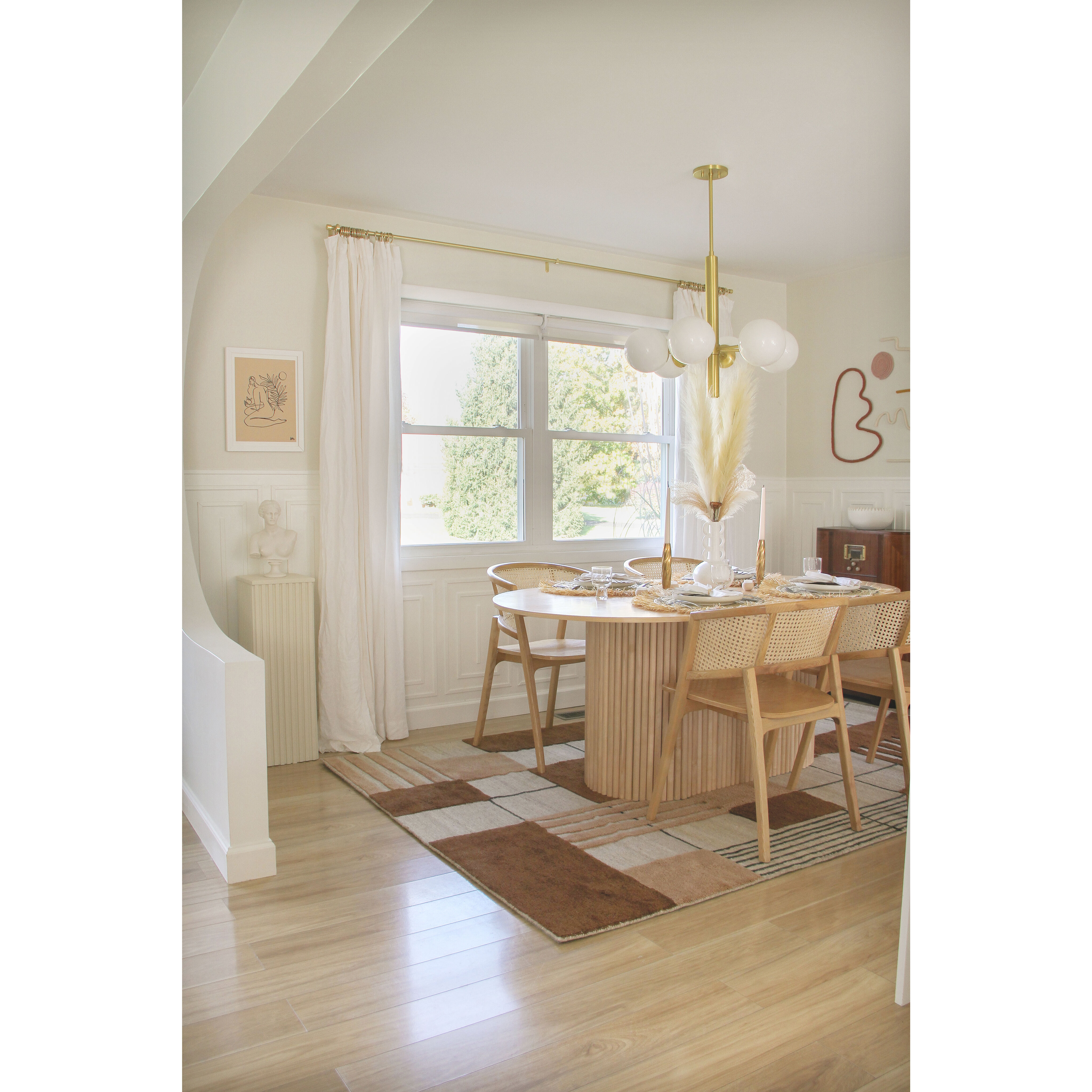 Stella 6 Light 28 inch Aged Brass Chandelier Ceiling Light