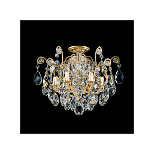 Renaissance 6 Light 20 inch Etruscan Gold Semi-Flush Mount Ceiling Light in Swarovski