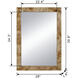 Burl 39.8 X 28 inch Brown Mirror