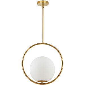 Adrienna 1 Light 15.75 inch Aged Brass Pendant Ceiling Light