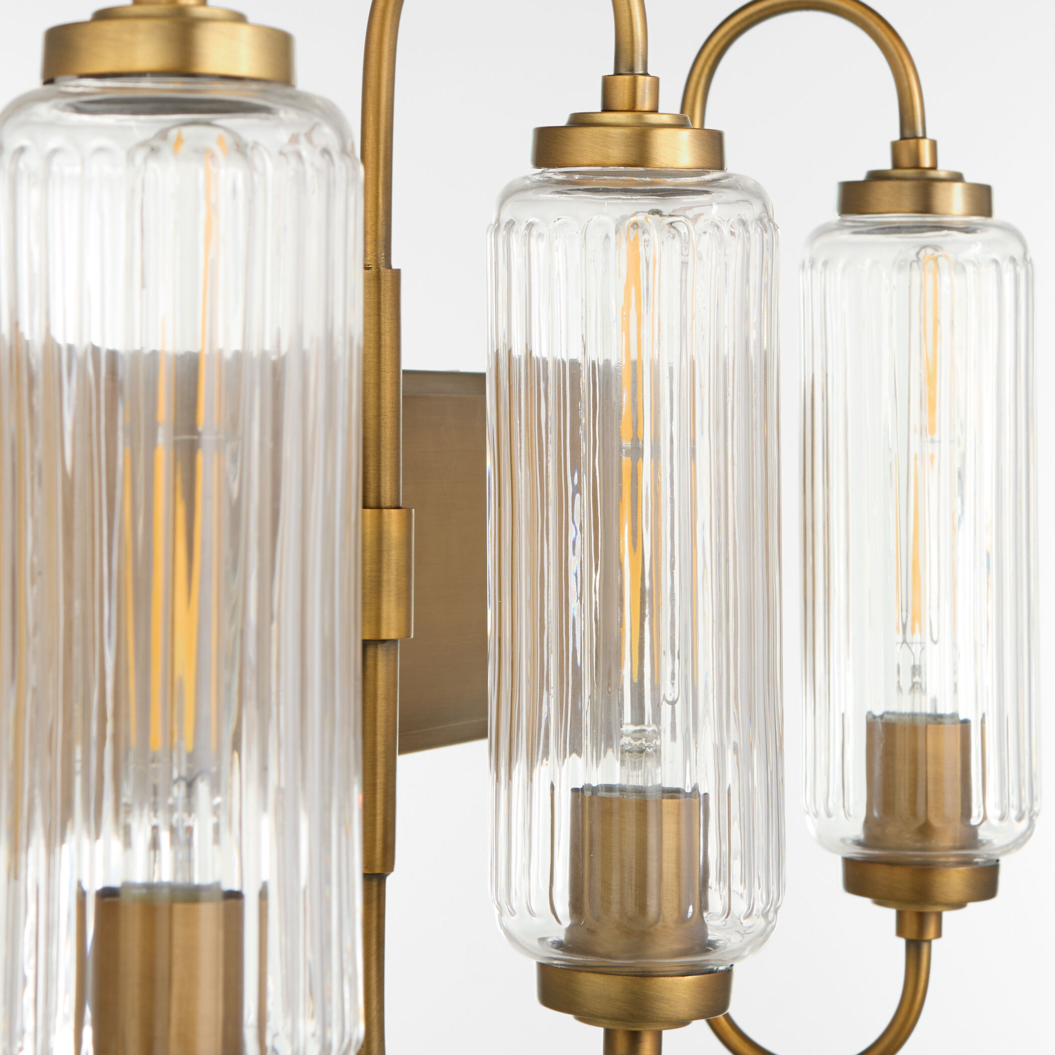 Whitmire 4 Light 36 inch Brushed Brass Vanity Light Wall Light