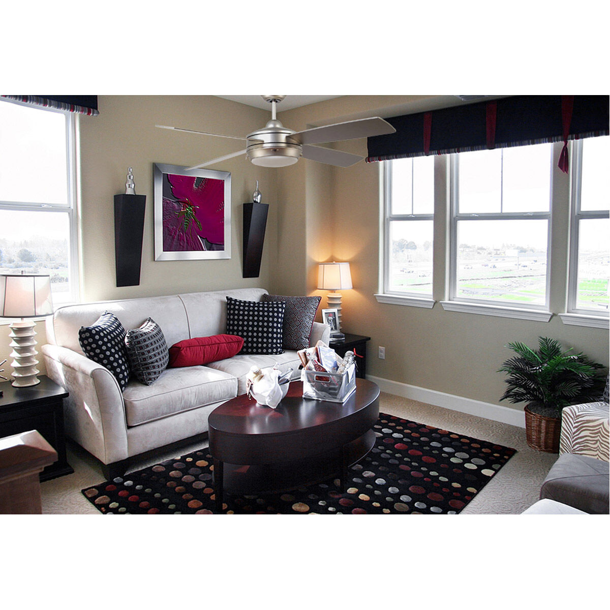 Laval 52 inch Matte White Ceiling Fan