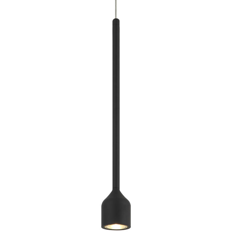 Lumenagio LED 2.5 inch Matte Black Pendant Ceiling Light