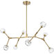 Zayne 8 Light 45 inch Gold Pendant Ceiling Light