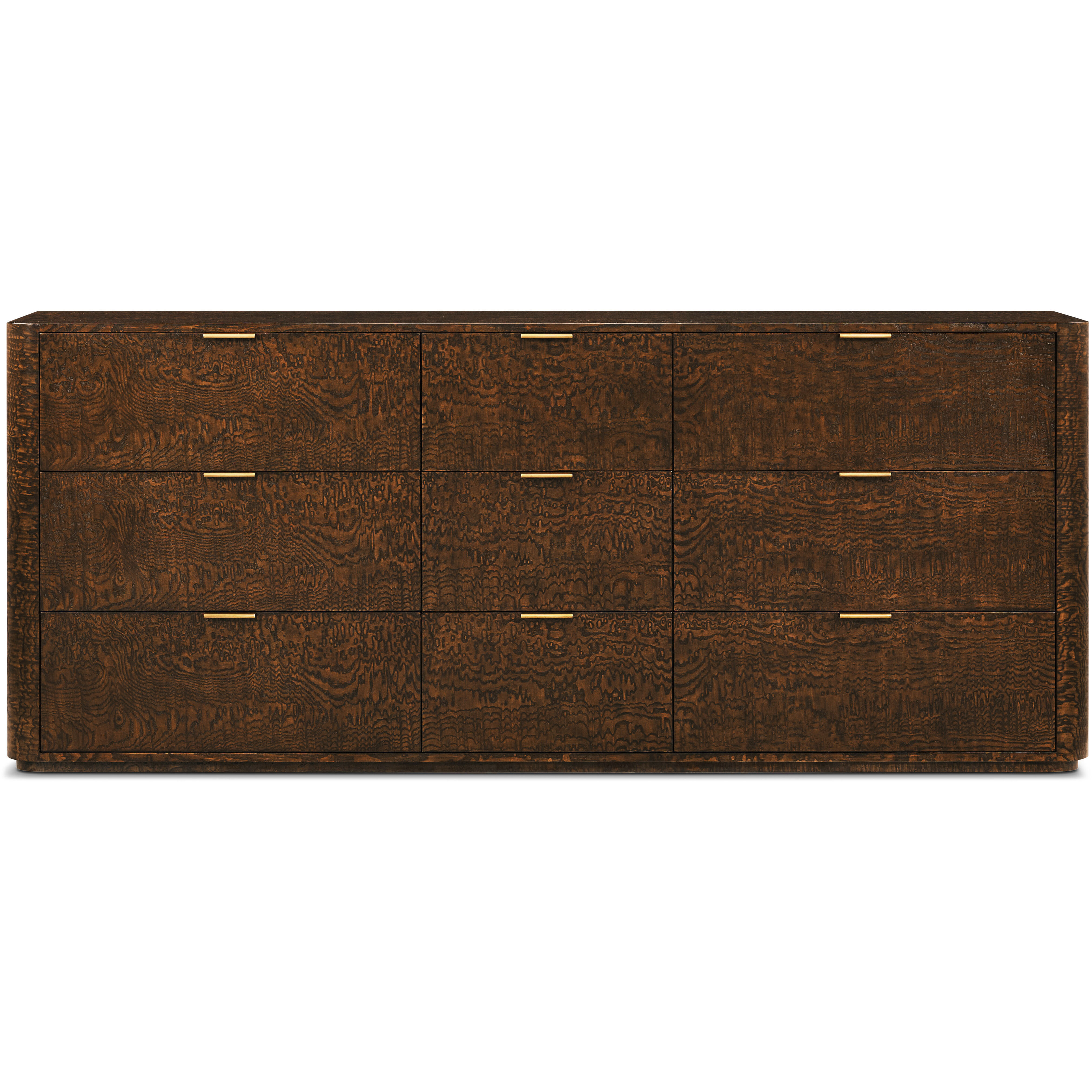 Kesden Pyramid Brown Dresser, Wooden, Large