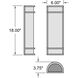 Cove Dual Voltage 6 inch Black Wall Sconce Wall Light