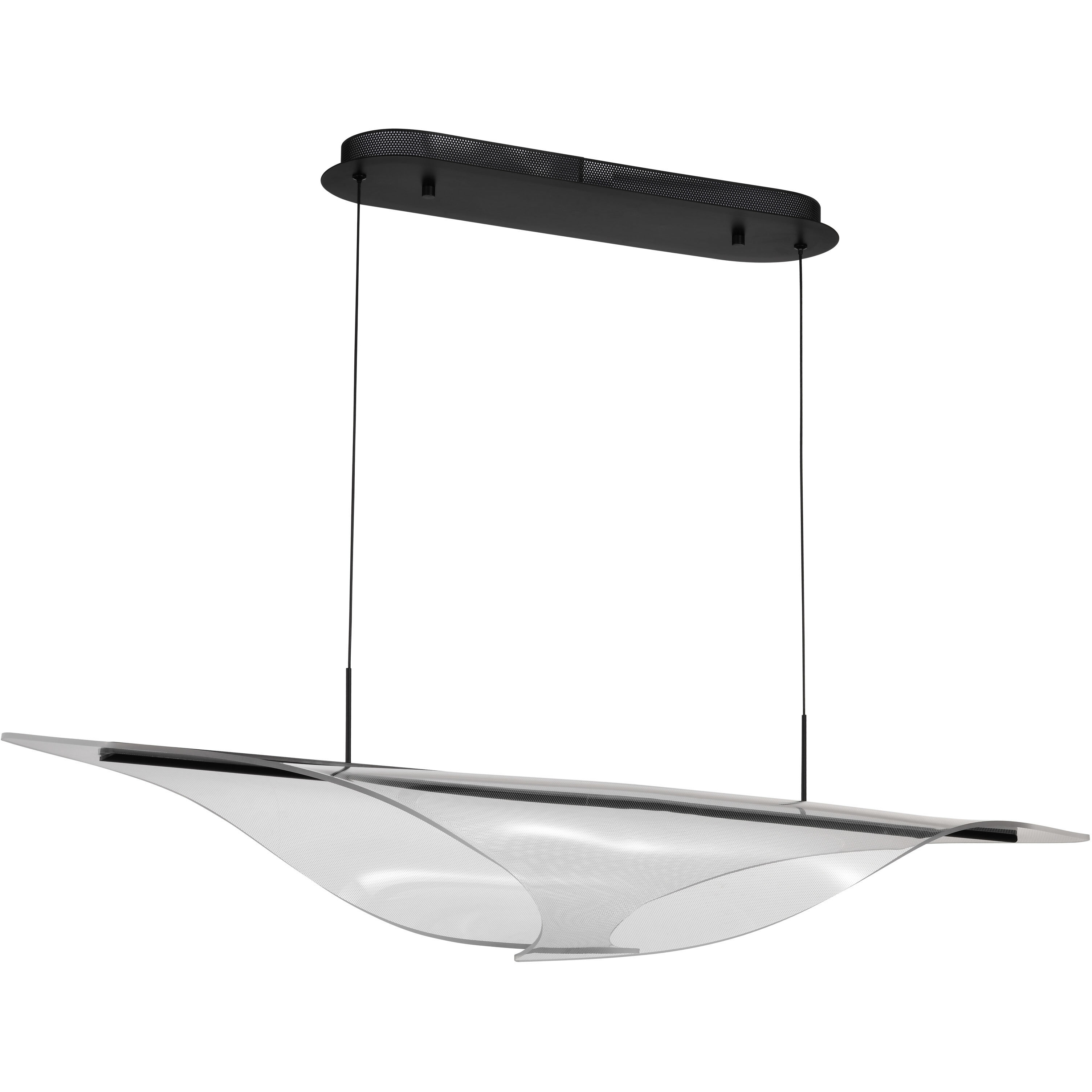 Geneva LED 11.75 inch Matte Black Pendant Ceiling Light